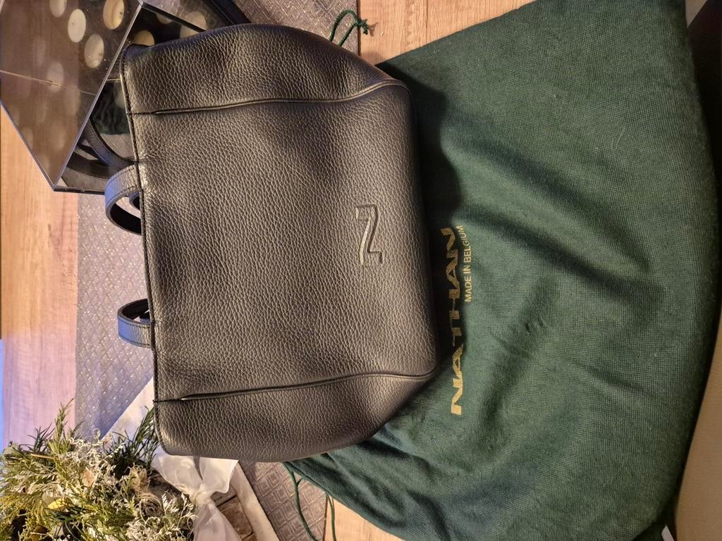 Zwarte handtas Nathan, Ophalen of Verzenden, Zo goed als nieuw