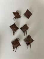Officieren pips ( 6 stuks)  - Economic Bakeliet - ww2, Verzamelen, Militaria | Tweede Wereldoorlog, Ophalen of Verzenden, Landmacht