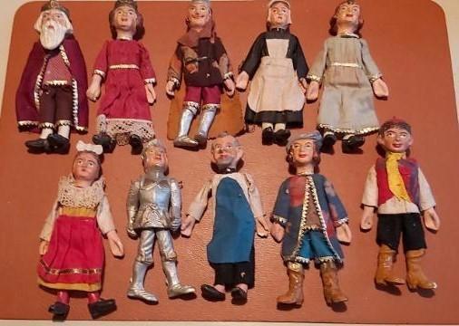 Oude Prager marionetten, Antiek en Kunst, Antiek | Speelgoed, Ophalen of Verzenden