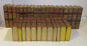 reeks 30 tal antieke boeken Scott begin 1800 bibliotheek beschikbaar voor biedingen