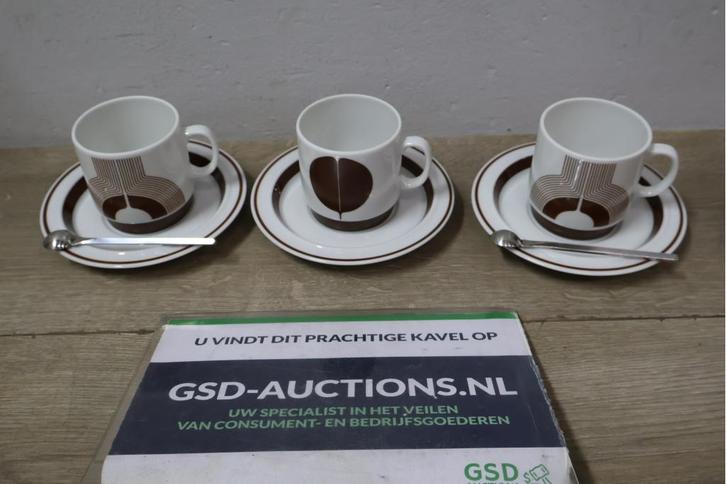 Mosa Maastricht kop en schotels, Antiek en Kunst, Antiek | Servies compleet