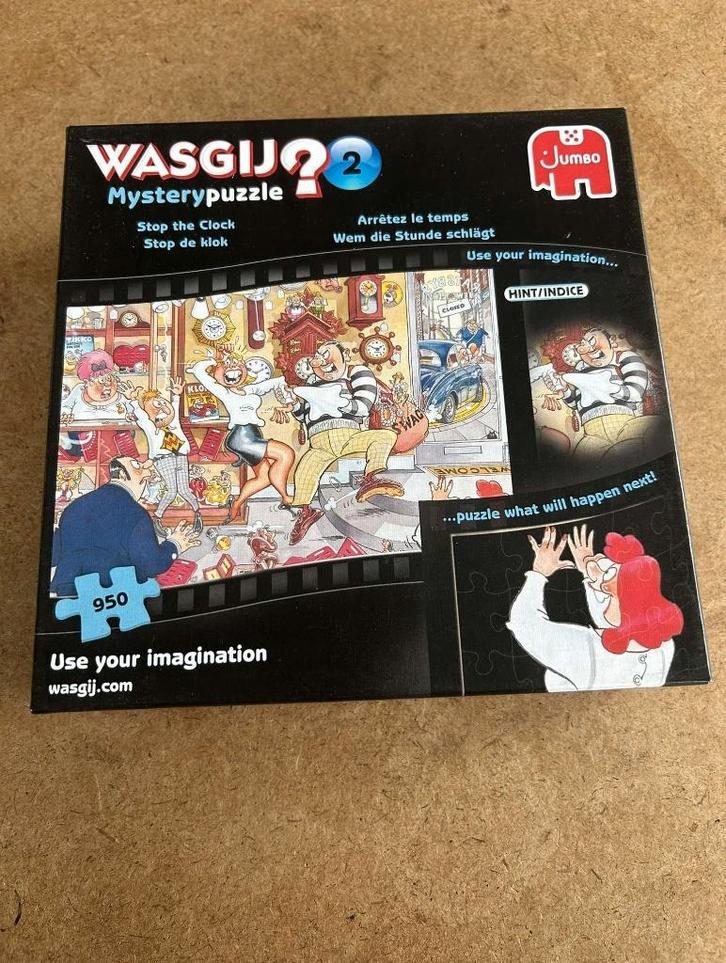 Puzzle 950 pièces : Wasgij N2 : Arrêtez le temps, Hobby en Vrije tijd, Denksport en Puzzels, Zo goed als nieuw, Legpuzzel, 500 t/m 1500 stukjes