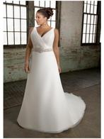 trouwjurk Grote maat trouwjurk maat 48 50 52 54 56, Kleding | Dames, Ophalen of Verzenden, Trouwjurk