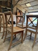 4 stoelen teak., Enlèvement, Utilisé, Bois, Landelijk.