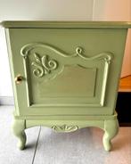 Retro nachtkastje groen, Ophalen, 55 tot 70 cm, Zo goed als nieuw, 45 tot 65 cm