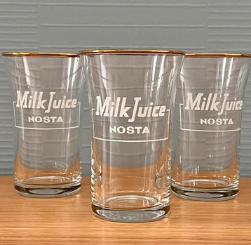 Milk Juice Nosta glaasjes beschikbaar voor biedingen