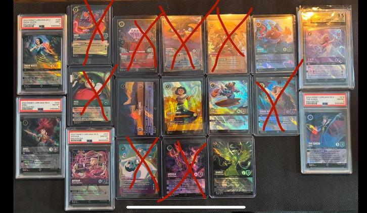 Diverse disney lorcana enchanteds !, Hobby en Vrije tijd, Verzamelkaartspellen | Overige, Ophalen