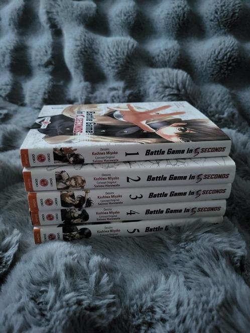 Lot manga Battle Game in 5 seconds 1 à 5, Boeken, Strips | Comics, Zo goed als nieuw, Meerdere comics, Japan (Manga), Ophalen