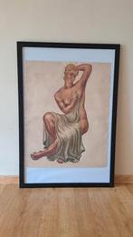 Technique mixte sur papier 1936 Jan Mulder(1897-1962), Enlèvement