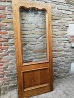 Porte en chêne massif carreau gravé, Ophalen, Zo goed als nieuw, 80 tot 120 cm, 160 cm of meer