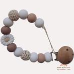 noekies speenkoord bloem wit beige met wit, Kinderen en Baby's, Verzenden, Nieuw, Overige typen