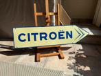 Oud origineel Citroën emaille reclamebord wegwijzer, Verzamelen, Ophalen of Verzenden, Zo goed als nieuw, Reclamebord