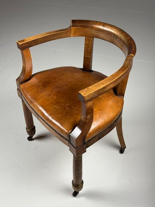 Empire Bureaustoel Armstoel antiek, Antiek en Kunst, Antiek | Meubels | Stoelen en Sofa's, Ophalen