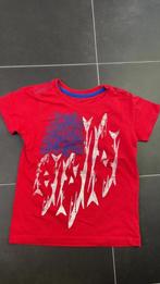 Leuke T-shirt rood maat 98-104 WE, Comme neuf, WE, Chemise ou À manches longues, Garçon