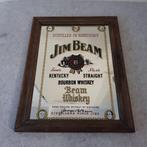 Vintage reclame spiegel Jim Beam Whiskey, Ophalen of Verzenden