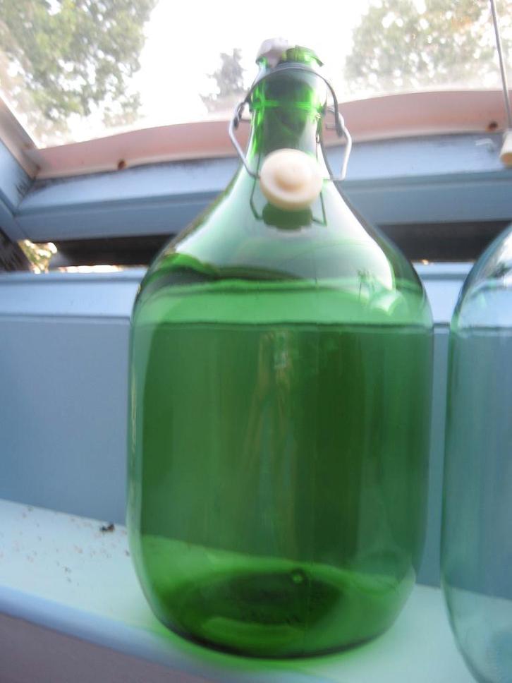 Glazen flessen van 5 liter met oud vergrendelingsmechanisme, Verzamelen, Retro, Overige typen, Ophalen of Verzenden