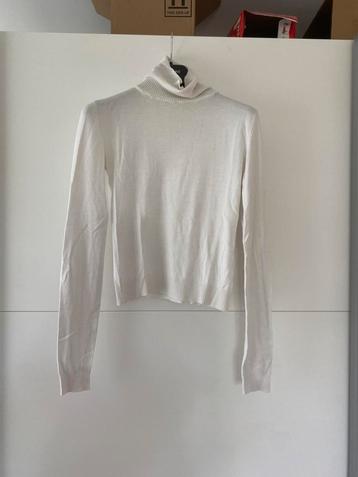 Bershka shirt smal, Kleding | Dames, Wit, Zo goed als nieuw, Lange mouw, Maat 36 (S)