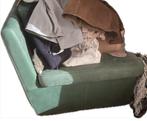 Canapé biplace en cuir vert, Enlèvement, Utilisé, 100 à 125 cm, 125 cm ou plus