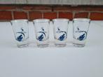 4 Eristoff shot glazen, Ophalen of Verzenden, Gebruikt, Borrel- of Shotglas