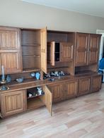 Eiken wandkast / demonteerbaar in 6 stukken, Ophalen of Verzenden