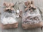 Decoratieve schelpen in 2 jutten zakjes, Ophalen of Verzenden, Zo goed als nieuw