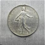 Zilveren munt Frankrijk 2 frank 1917 Sower, Frankrijk, Zilver, Ophalen of Verzenden, Losse munt