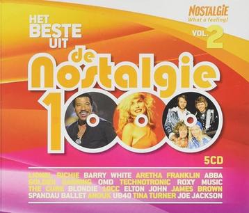 1554 - HET BESTE UIT DE NOSTALGIE 1000 - VOL.2 - 5CD - NIEUW beschikbaar voor biedingen