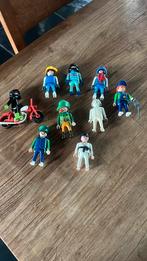 Playmobil 9 verschillende figuren + brommer, Kinderen en Baby's, Ophalen of Verzenden, Gebruikt