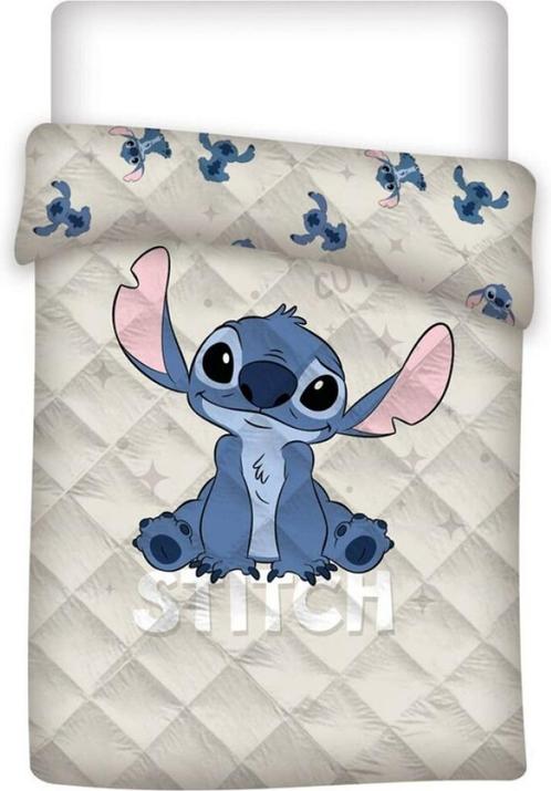 Stitch Bedsprei Gewatteerd - 140x200 - Wit, Kinderen en Baby's, Kinderkamer | Beddengoed, Nieuw, Deken of Dekbed, Wit, Jongetje of Meisje