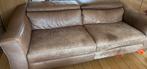 Buffel leren relax zetel donker bruin, Ophalen, Gebruikt, Leer, Rechte bank