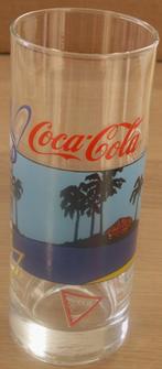 Coca Cola Glas met blauwe afbeelding Hawaii Honolulu Coca-Co, Verzamelen, Nieuw, Ophalen of Verzenden