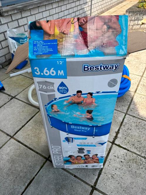 Zwembad bestway met toebehoren, Tuin en Terras, Zwembad-toebehoren, Gebruikt, Overige typen, Ophalen