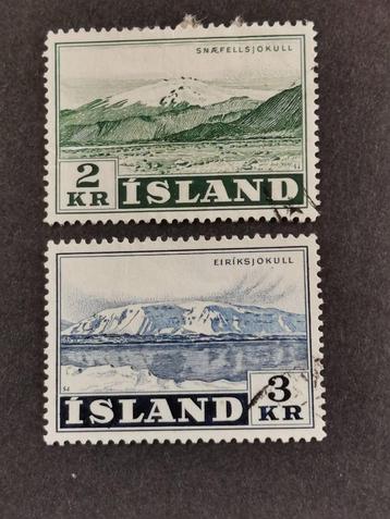 Ijsland 1957 - gletsjers Eiríksjökull en Snoefellsjokull