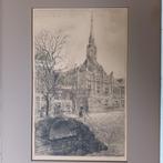 Eugène Rensburg (1872 - 1956) - Ets - "Stadhuis Schoonhoven", Antiek en Kunst, Kunst | Etsen en Gravures, Ophalen of Verzenden