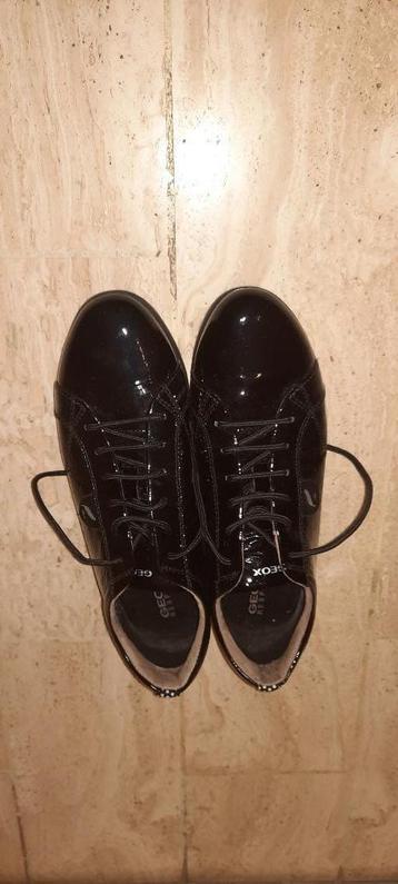 chaussures GEOX respira NAPLACK LEA T38, Sneakers et Baskets, Enlèvement, Noir, Neuf