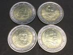 Eurozone lot 4 x 2 euro verschillende, Postzegels en Munten, Munten | Europa | Euromunten, Ophalen of Verzenden, 2 euro