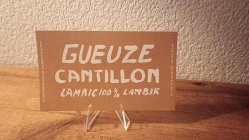 Brasserie bière étiquette Gueuze Cantillon #2, Collections, Marques de bière, Comme neuf, Autres types, Autres marques, Enlèvement ou Envoi