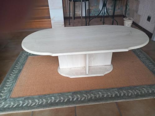Travertin salontafel in goede staat, Huis en Inrichting, Tafels | Salontafels, Ophalen of Verzenden