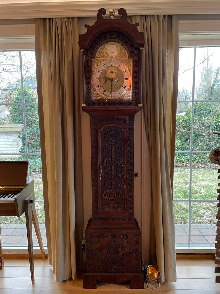 🕰️ Antique 1750s James Smith London Pendulum Clock, Antiek en Kunst, Antiek | Klokken, Ophalen