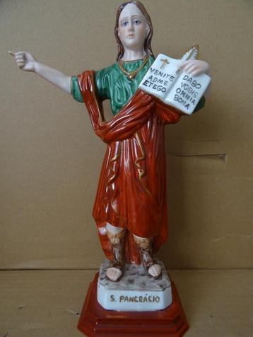 Beeld Heilige Pancratius porseleinen beeld Pancratius 24cm beschikbaar voor biedingen
