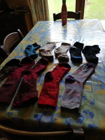 10 paires de chaussettes homme.Pointure39-42.Quechua, Dunlop