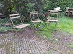 Bistro stoelen Engels jaren '40-60, Ophalen, Gebruikt, Metaal, Inklapbaar