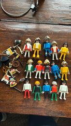 Vintage playmobil 15 figuren met enkele ridder accessoires, Kinderen en Baby's, Speelgoed | Playmobil, Ophalen of Verzenden, Gebruikt