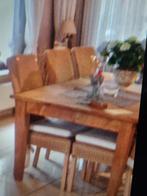 Tafel teak met 2 schuiven 200x100, Ophalen of Verzenden, Zo goed als nieuw