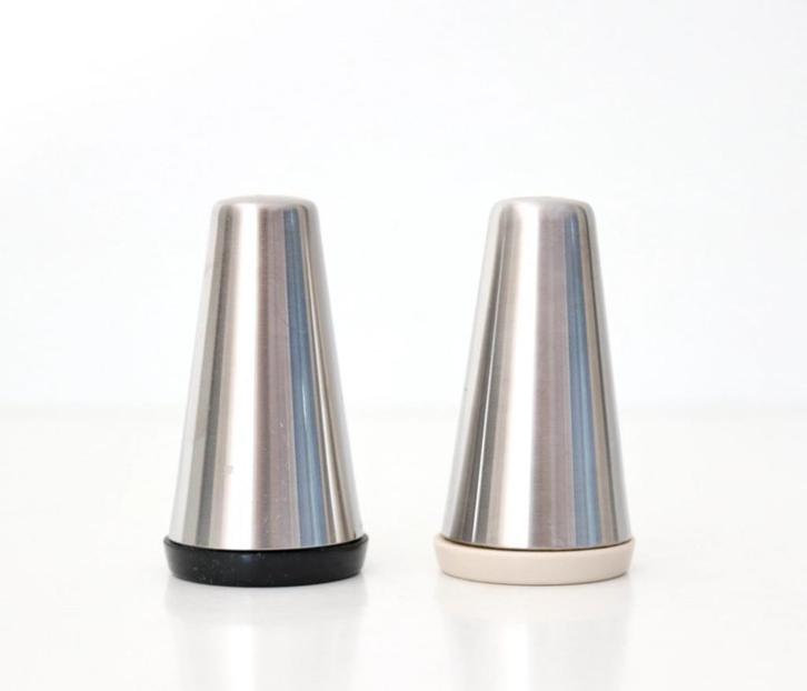 Vintage Alfra Alessi 'Fanfare' salt & pepper / Peper en zout, Huis en Inrichting, Keuken | Servies, Zo goed als nieuw, Ophalen of Verzenden