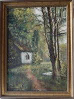 Hans Klein: Boshuisje (olieverf op doek), Antiek en Kunst, Ophalen