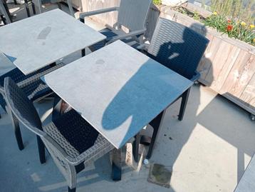 40 terras stoelen en 10 terras tafel  beschikbaar voor biedingen