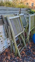 Tuintafel en 6 stoelen in teak., Tuin en Terras, Tuintafels, Ophalen of Verzenden, Gebruikt, Rechthoekig, Teakhout