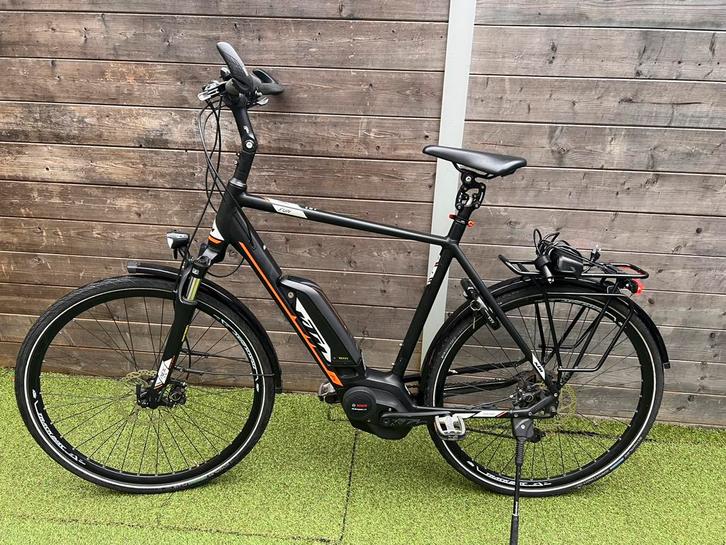 Elektrische heren fiets Bosch middenmotor, Fietsen en Brommers, Elektrische fietsen, Zo goed als nieuw, 59 cm of meer, 50 km per accu of meer