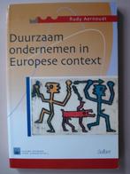 13. Rudy Aernoudt Duurzaam ondernemen in Europese context 20, Livres, Économie, Management & Marketing, Comme neuf, Envoi, E-commerce et Internet